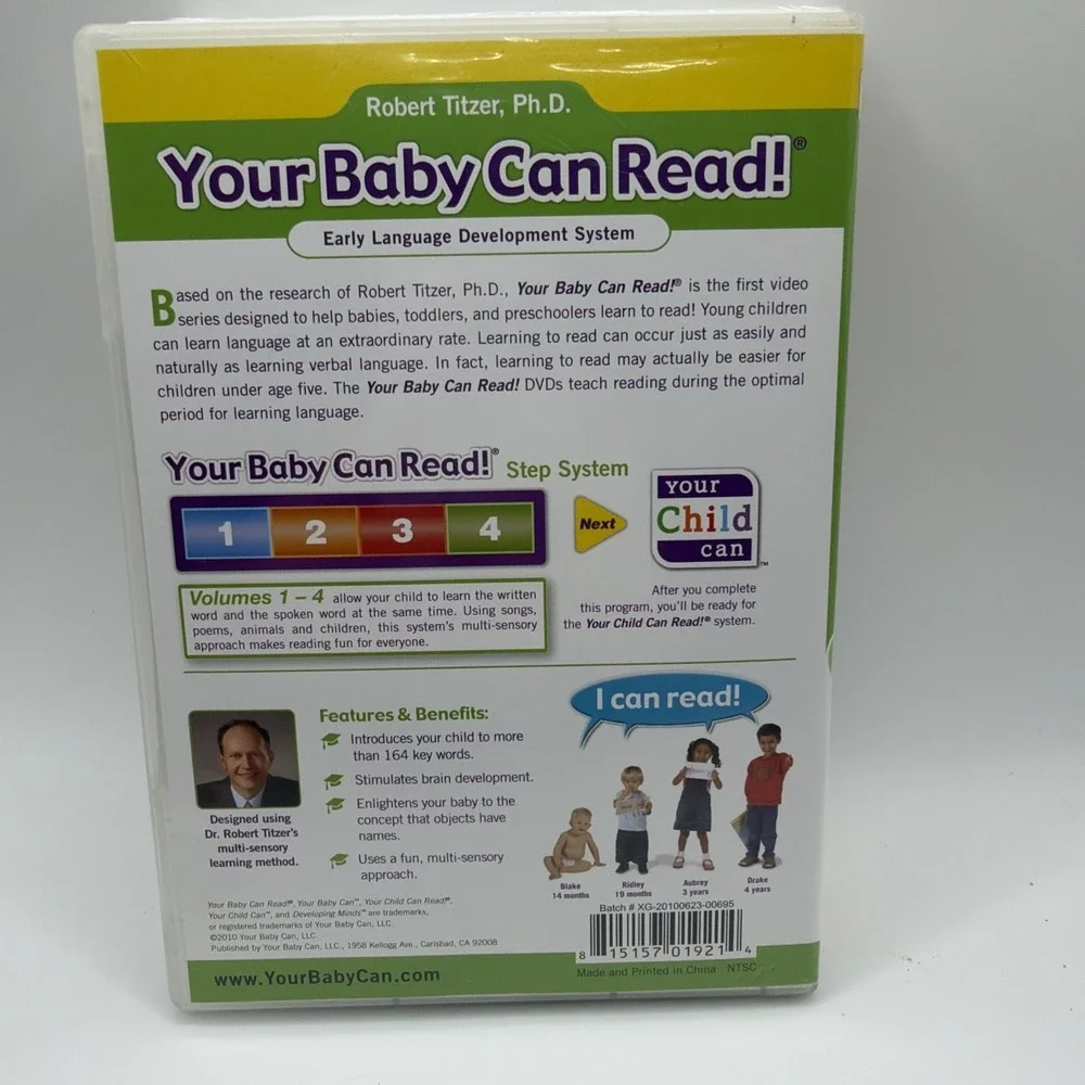 Your Baby Can Read DVD Lot  Of 5 Your Child Can Read Set Early Learning Titzer